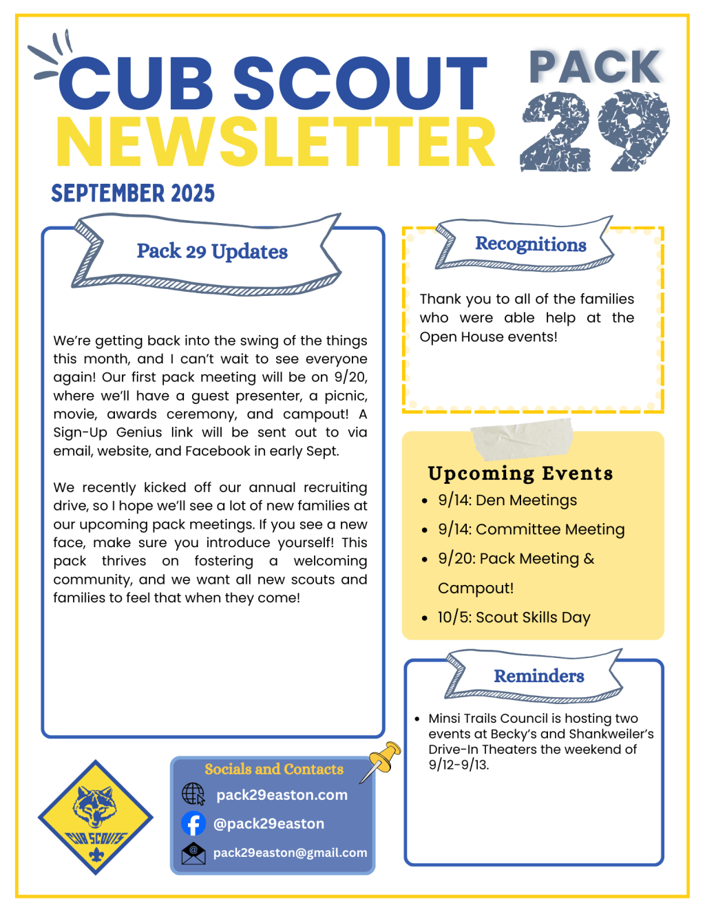 September 2025 Newsletter